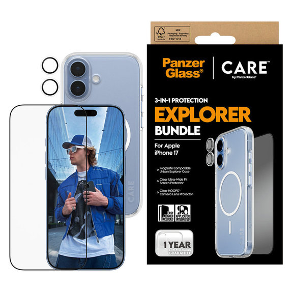 Bundle 3v1 Explorer pre iPhone 17, PanzerGlass