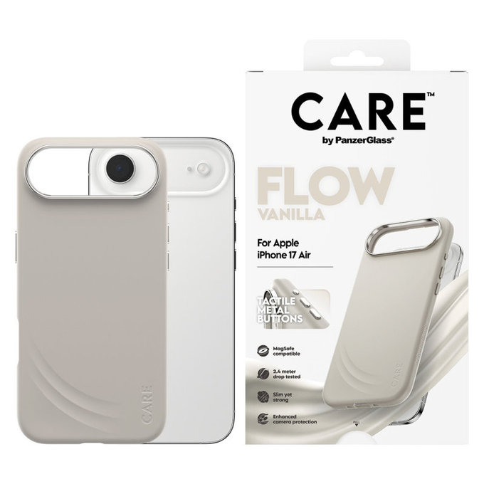 Puzdro FLOW s MagSafe pre iPhone Air, Vanilla, CARE