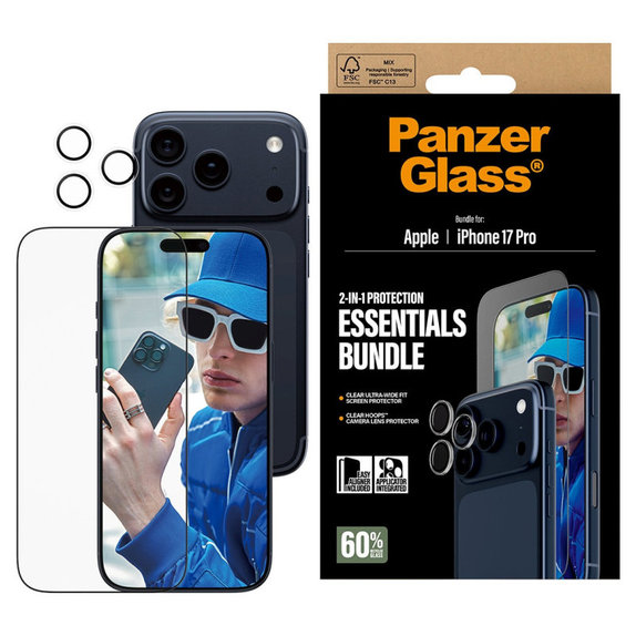 Bundle Essentials 2v1 pre iPhone 17 Pro, PanzerGlass