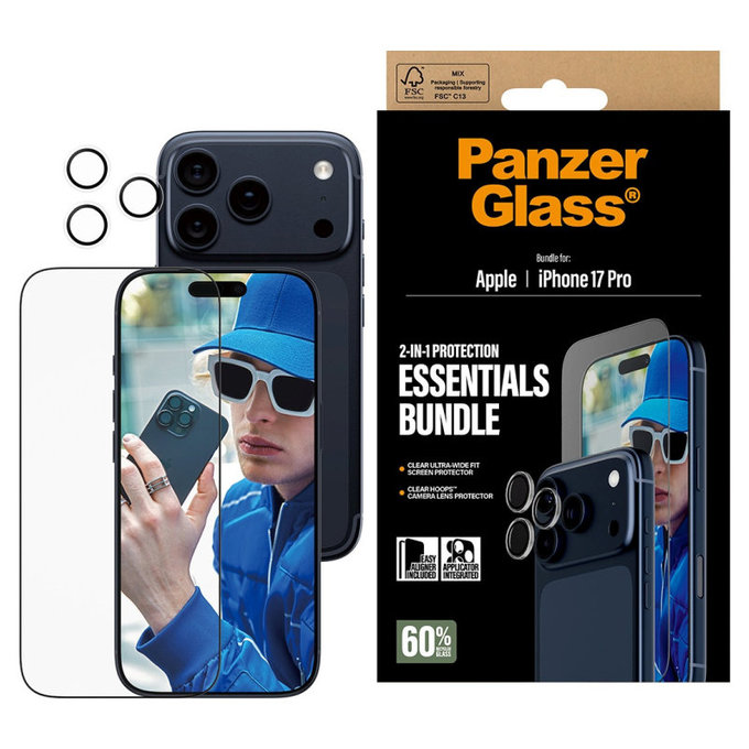 Bundle Essentials 2v1 pre iPhone 17 Pro, PanzerGlass