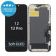 Displej Soft OLED pre iPhone 12, 12 Pro, Dotykové sklo s rámom, DIAGNOSTIC