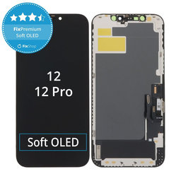 Displej Soft OLED pre iPhone 12, 12 Pro - Dotykové sklo + Rám, DIAGNOSTIC