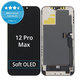 Displej Soft OLED pre iPhone 12 Pro Max - Dotykové sklo + Rám, DIAGNOSTIC