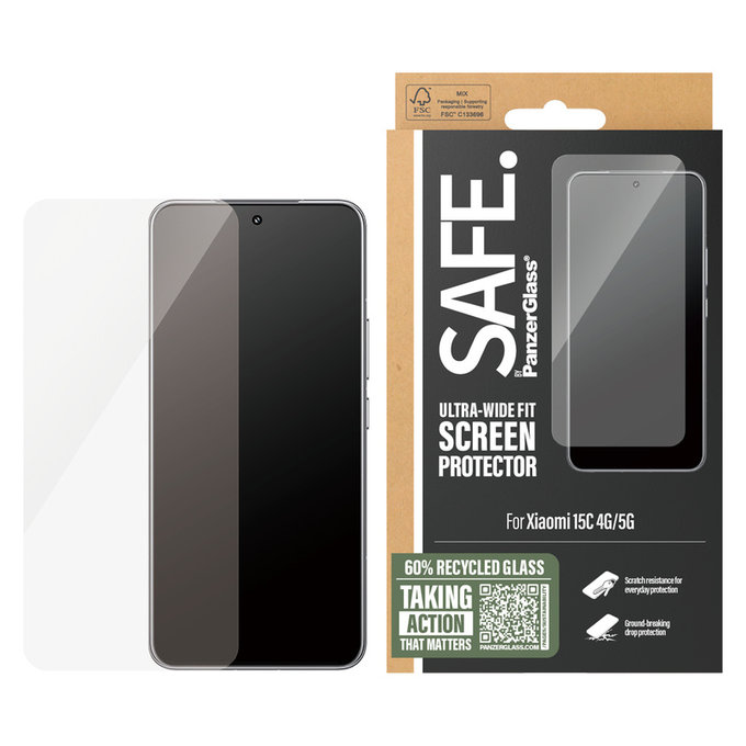 Tvrdené sklo UWF pre Xiaomi 15C 5G, Čierna, SAFE by PanzerGlass