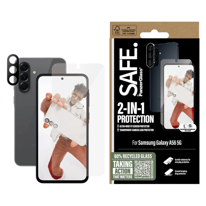 Bundle 2v1 pre Samsung Galaxy A56 5G, SAFE by PanzerGlass