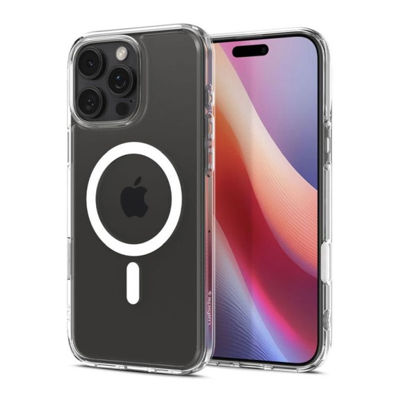 Spigen - Puzdro Ultra Hybrid "T" s MagSafe pre iPhone 16 Pro, biela