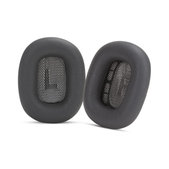 Náhradné Náušníky pre Apple AirPods Max, Pamäťová Pena + Koža, Čierne, 1 pár