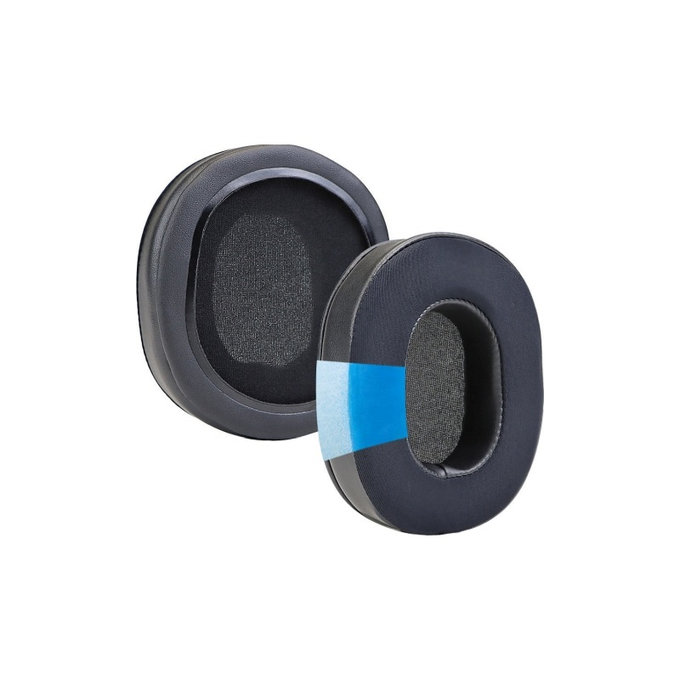 Náhradné Náušníky pre Audio-Technica ATH-M50, Pena + Koža, Čierne, Chladivý Gél, 1 pár