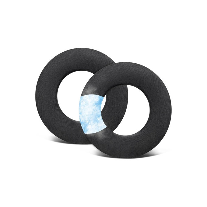 Náhradné Náušníky pre Beyerdynamic DT440, DT660, DT990 Pro, Pamäťová Pena + Koža + Textil + Chladivý Gél, Čierne, 1 Pár