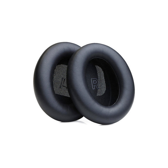 Náhradné Náušníky pre Bose QC Ultra, Pamäťová pena + PU Koža, Čierne, 1 pár