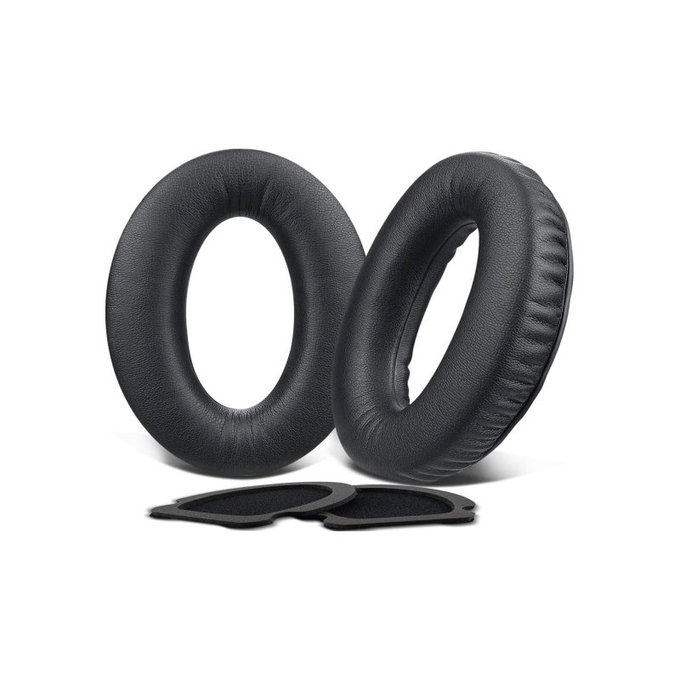Náhradné Náušníky pre Bose Aviation A10, A20, Pamäťová pena + PU Koža, Čierne, 1 pár