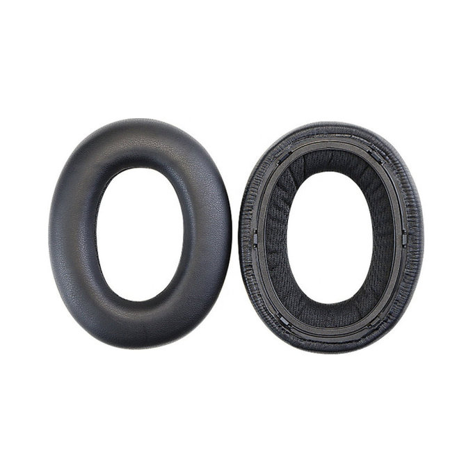 Náhradné Náušníky pre Bowers & Wilkins PX7, Pamäťová pena + PU Koža, Čierne, 1 pár