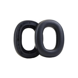 Náhradné Náušníky pre Bowers & Wilkins PX8, PX7S2, Pamäťová pena + PU Koža, Čierne, 1 pár