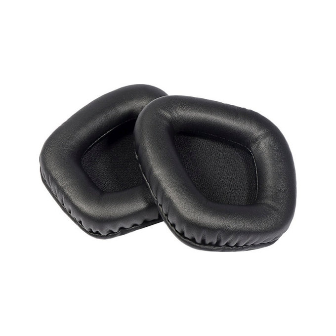 Náhradné Náušníky pre Corsair Void RGB Pro, Pamäťová pena + PU Koža, Čierne, 1 pár