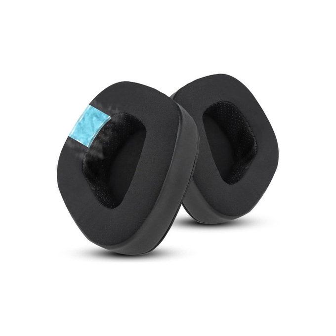 Náhradné Náušníky pre Corsair Void RGB Pro, Pamäťová pena + Textil, Čierne, Chladivý Gél, 1 pár