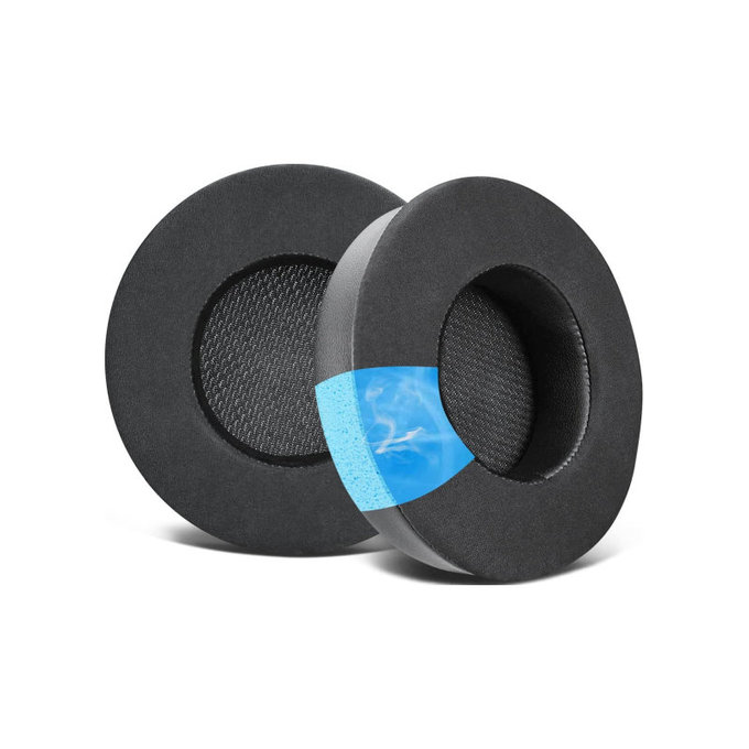 Náhradné Náušníky pre Corsair Virtuoso RGB, Pamäťová pena + Textil, Čierne, Chladivý Gél, 1 pár