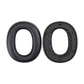 Náhradné Náušníky pre Edifier W860NB Pro, WH950NB, Pamäťová pena + PU Koža, Čierne, 1 pár