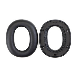 Náhradné Náušníky pre Edifier W860NB Pro, WH950NB, Pamäťová pena + PU Koža, Čierne, 1 pár