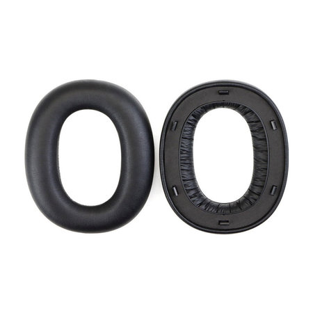 Náhradné Náušníky pre Edifier W860NB Pro, WH950NB, Pamäťová pena + Koža, Čierne, 1 pár