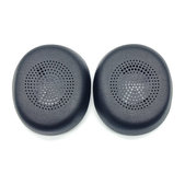 Náhradné Náušníky pre Jabra Evolve2 30, Pamäťová pena + PU Koža, Čierne, 1 pár