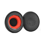 Náhradné Náušníky pre Jabra Evolve2 50, 55, Pamäťová pena + PU Koža, Čierne, 1 pár