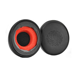 Náhradné Náušníky pre Jabra Evolve2 50, 55, Pamäťová pena + PU Koža, Čierne, 1 pár