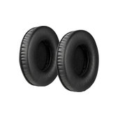 Náhradné Náušníky pre JBL Synchros E50BT, Pamäťová pena + PU Koža, Čierne, 1 pár