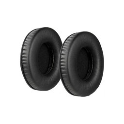 Náhradné Náušníky pre JBL Synchros E50BT, Pamäťová pena + PU Koža, Čierne, 1 pár