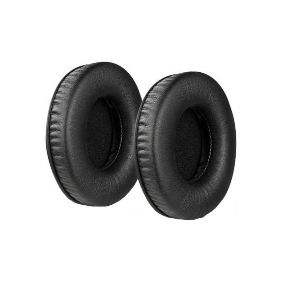 Náhradné Náušníky pre JBL Synchros E50BT, Pamäťová pena + PU Koža, Čierne, 1 pár