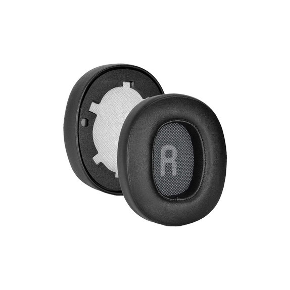 Náhradné Náušníky pre JBL Tune 700BT, T750BT, Pamäťová pena + PU Koža, Čierne, 1 pár