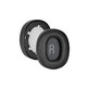 Náhradné Náušníky pre JBL Tune 700BT, T750BT, Pamäťová pena + PU Koža, Čierne, 1 pár
