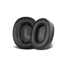 Náhradné Náušníky pre JBL Live 500BT, 500BTNC, Pamäťová pena + PU Koža, Čierne, 1 pár