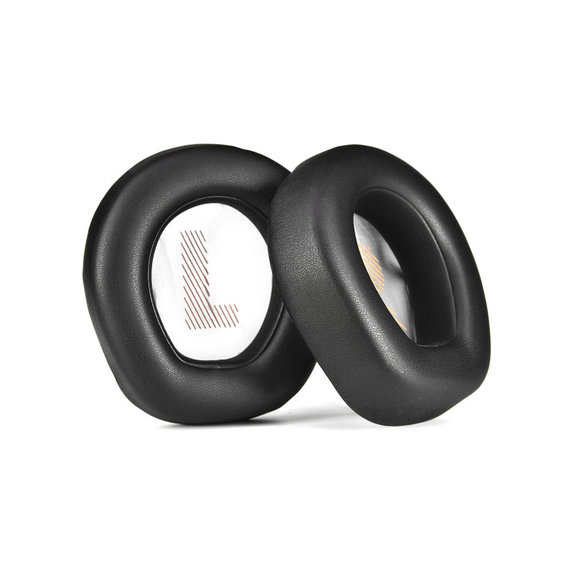 Náhradné Náušníky pre JBL Quantum Q200, Q300, Pamäťová pena + PU Koža, Čierne, 1 pár