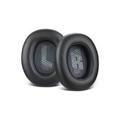 Náhradné Náušníky pre JBL Live 650BTNC, E65, Pamäťová pena + PU Koža, Čierne, 1 pár