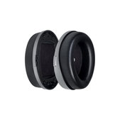 Náhradné Náušníky pre Kingston HyperX Cloud Orbit S, Pamäťová pena + PU Koža, Čierne, 1 pár