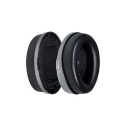 Náhradné Náušníky pre Kingston HyperX Cloud Orbit S, Pamäťová pena + PU Koža, Čierne, 1 pár