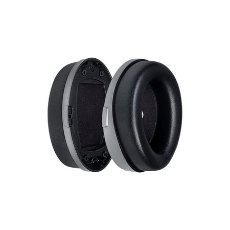 Náhradné Náušníky pre Kingston HyperX Cloud Orbit S, Pamäťová pena + PU Koža, Čierne, 1 pár