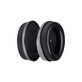 Náhradné Náušníky pre Kingston HyperX Cloud Orbit S, Pamäťová pena + PU Koža, Čierne, 1 pár