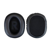 Náhradné Náušníky pre Logitech G Pro X, Pamäťová pena + PU Koža, Čierne, 1 pár