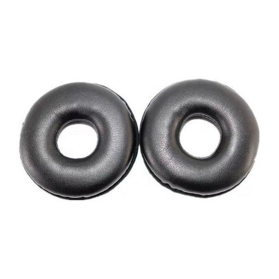 Náhradné Náušníky pre Logitech H600, H390, H609, Pamäťová pena + PU Koža, Čierne, 1 pár