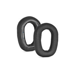 Náhradné Náušníky pre Logitech G435, Pena + Textil, Čierne, 1 Pár