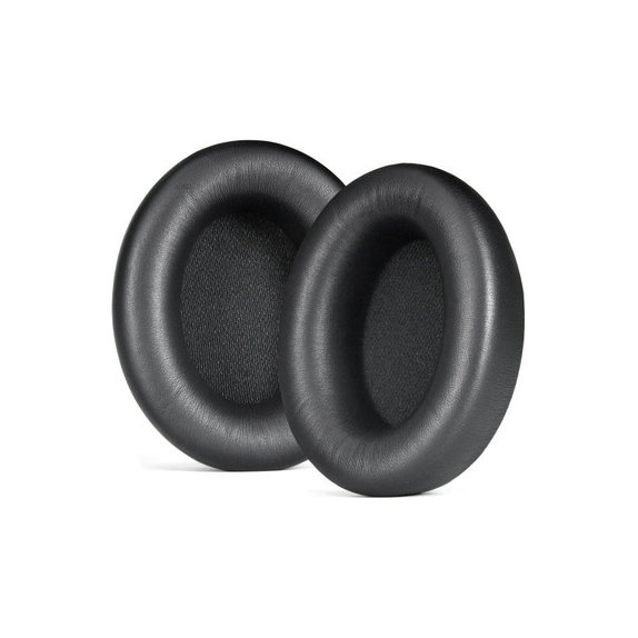 Náhradné Náušníky pre Beats Studio Pro, Pamäťová pena + PU Koža, Čierne, 1 pár