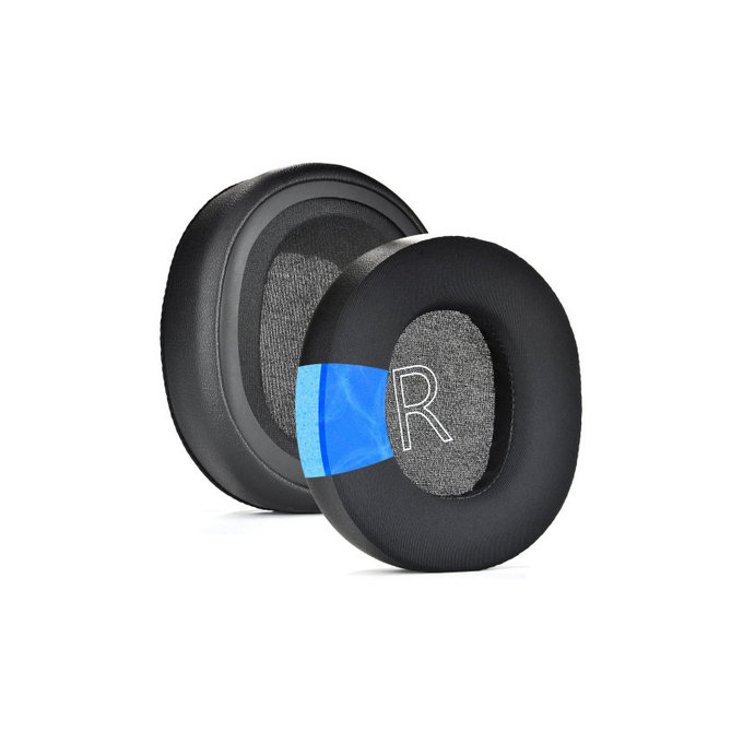 Náhradné Náušníky pre Microsoft Xbox Series, Pamäťová Pena + PU Koža + Textil, Čierne, Chladivý Gél, 1 pár