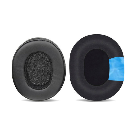Náhradné Náušníky pre Skullcandy Hesh 3.0, Crusher, Venue, Pamäťová Pena + Koža + Textil, Čierne, Chladivý Gél, 1 pár