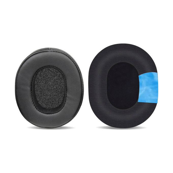 Náhradné Náušníky pre Skullcandy Hesh 3.0, Crusher, Venue, Pamäťová Pena + Koža + Textil, Čierne, Chladivý Gél, 1 pár