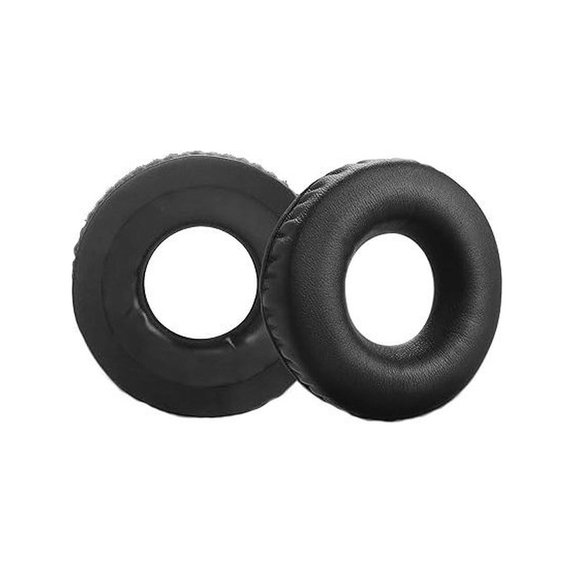 Náhradné Náušníky pre Sennheiser HD25, SP 25-1 II, PC150, Pamäťová pena + PU Koža, Čierne, 1 pár