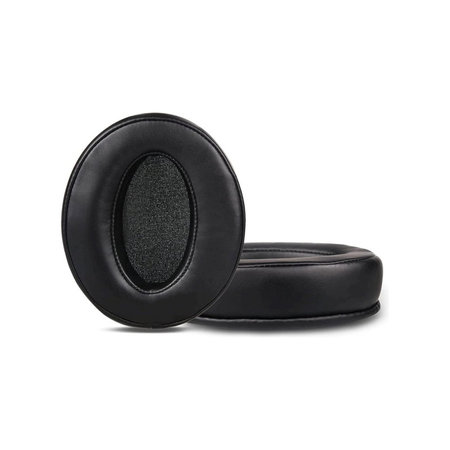 Náhradné Náušníky pre Sennheiser HD4.50, HD450, Pamäťová pena + Koža, Čierne, 1 pár