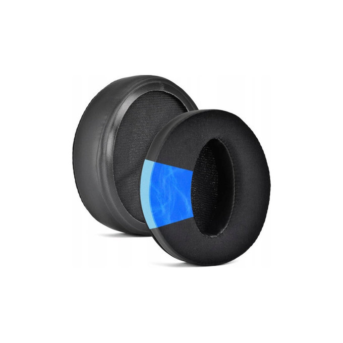 Náhradné Náušníky pre Sennheiser HD4.50, Pamäťová pena + Textil + Koža, Čierne, Chladivý Gél, 1 pár