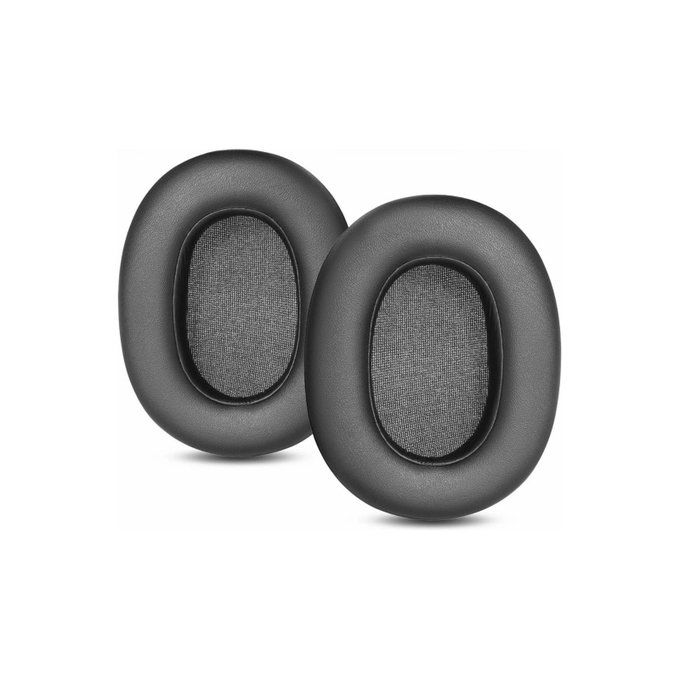 Náhradné Náušníky pre Sony ULT Wear, Pena + Koža, Čierne, 1 pár