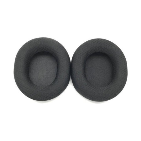 Náhradné Náušníky pre Steelseries Arctics 1, 3, 5, 7, 9 Pro, Pamäťová pena + Textil, Čierne, 1 pár